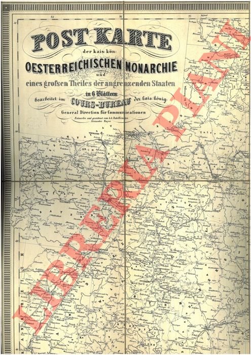 Post Karte der kais: kon: Oesterreichischen Monarchie und . in …
