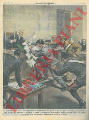 Pregiudicato condannato per falso si lancia sul tavolo del giudice …