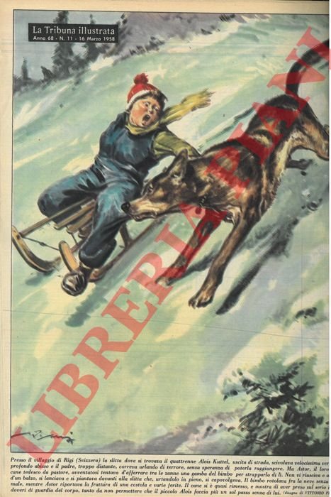 Presso il villaggio di Rigi (Svizzera) la slitta dove si …