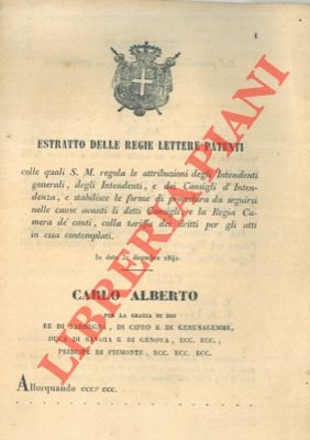 Procedure da seguirsi nelle cause avanti la Regia Camera dei …