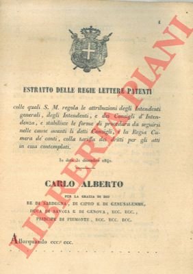 Procedure da seguirsi nelle cause avanti la Regia Camera dei …