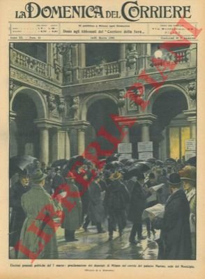 Proclamazione dei deputati di Milano nel cortile di Palazzo Marino.