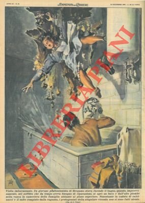 Professionista faceva il bagno, quando dall'alto piombò nella vasca la …