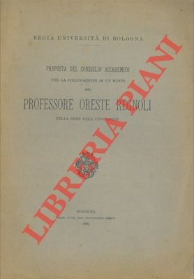 Proposta del Consiglio Accademico per la collocazione di un busto …