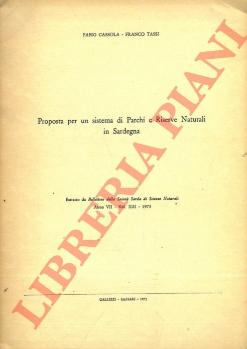 Proposta per un sistema di Parchi e Riserve Naturali in …