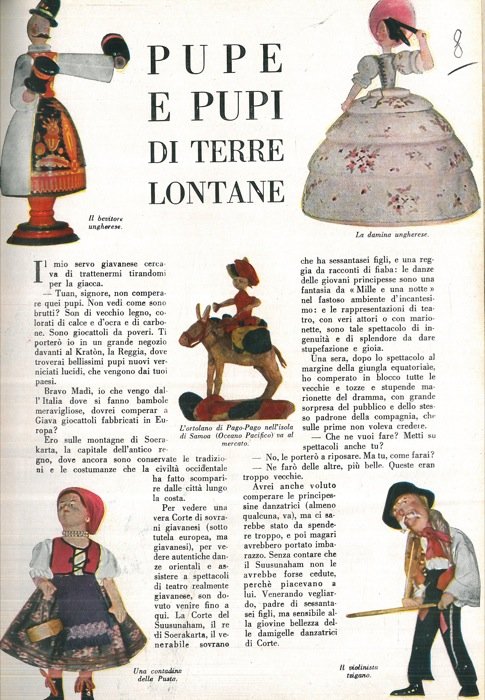 Pupe e pupi di terre lontane.