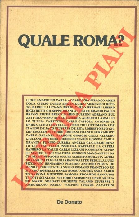 Quale Roma?.