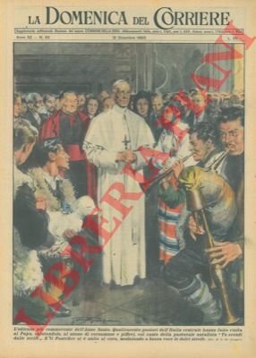 Quattrocento pastori dell'Italia centrale fanno visita al Papa, salutandolo col …