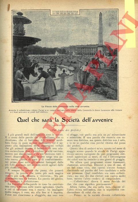 Quel che sarà la Società dell'avvenire.