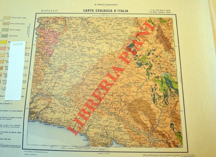Rapallo. F° 83. Carta geologica d'Italia.