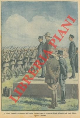 Re Vittorio Emanuele passa in rivista una brigata britannica.