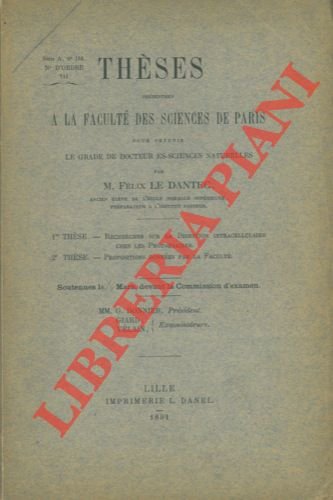 Recherches sur la digestion intracellulaire chez les Protozoaires.
