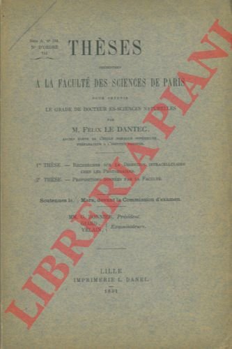 Recherches sur la digestion intracellulaire chez les Protozoaires.