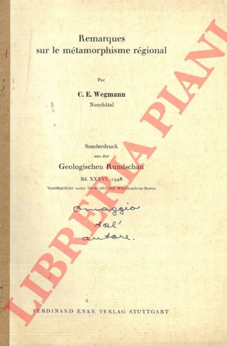 Remarques sur le métamorphisme régional.