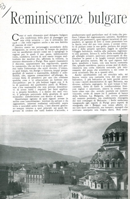 Reminiscenze bulgare.