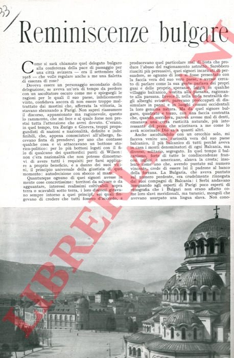 Reminiscenze bulgare.