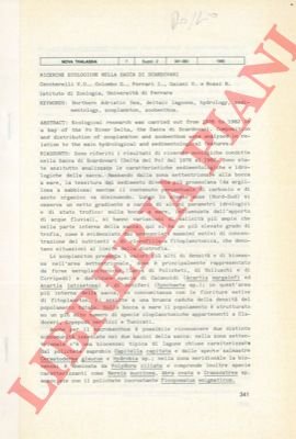 Ricerche ecologiche nella sacca di Scardovari.