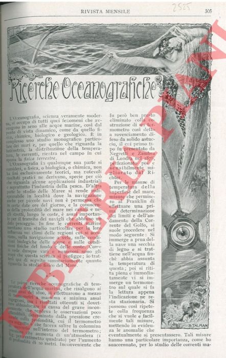 Ricerche oceanografiche.