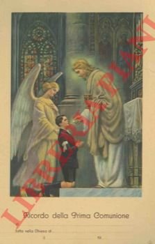 Ricordo della Prima Comunione. Con ragazzo.