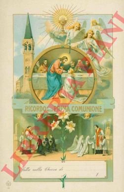 Ricordo della Prima Comunione fatta nella Chiesa di .