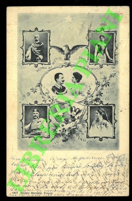 Ricordo delle nozze Savoia - Petrovich.