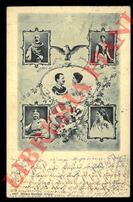 Ricordo delle nozze Savoia - Petrovich.