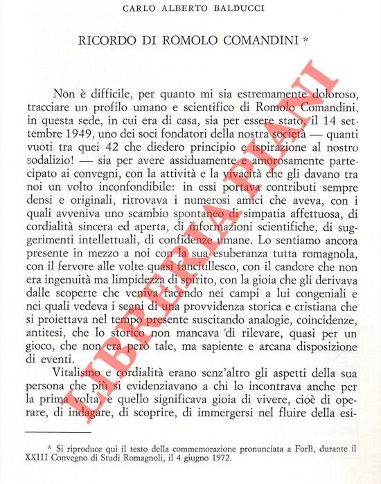 Ricordo di Romolo Comandini con un'appendice di Scritti di Romolo …