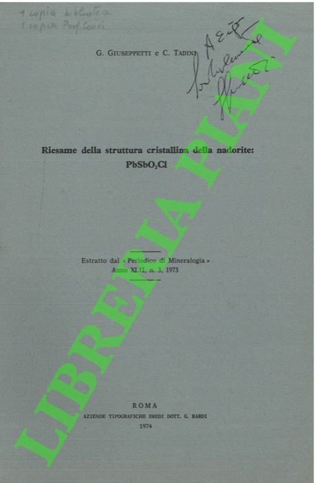 Riesame della struttura cristallina della nadorite PbSbO2Cl.