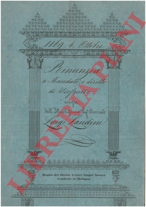 Rinunzia a mandato e diritto di usufrutto di una casa …