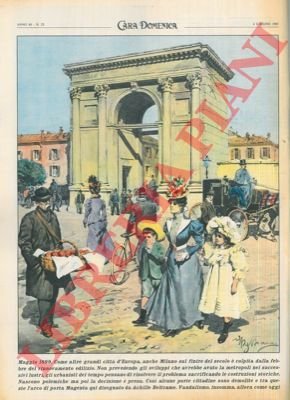 Ripetizione di una tavola di Beltrame del 1899 sugli sventramenti …