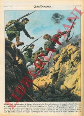 Ripetizione di una tavola di Beltrame del 1917 : l'assalto …