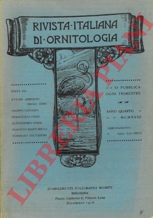 Rivista Italiana di Ornitologia. 1918.