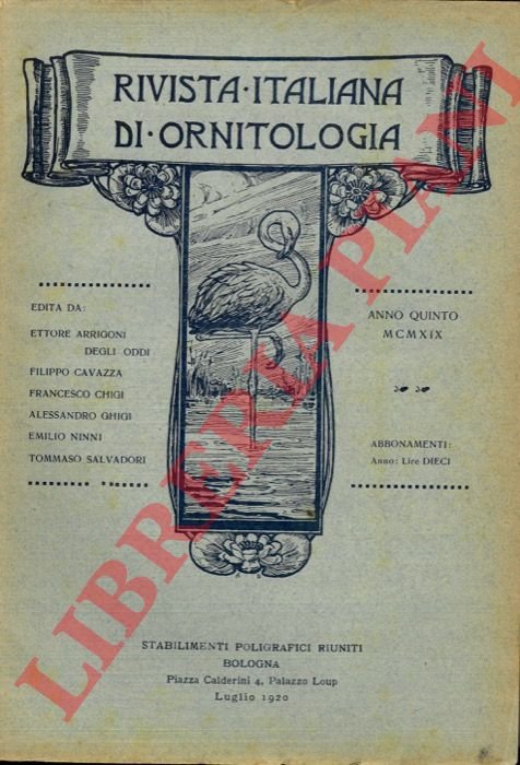 Rivista Italiana di Ornitologia. 1919.