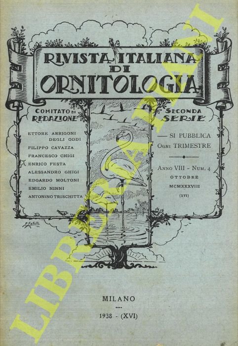 Rivista Italiana di Ornitologia. Seconda Serie. 1938