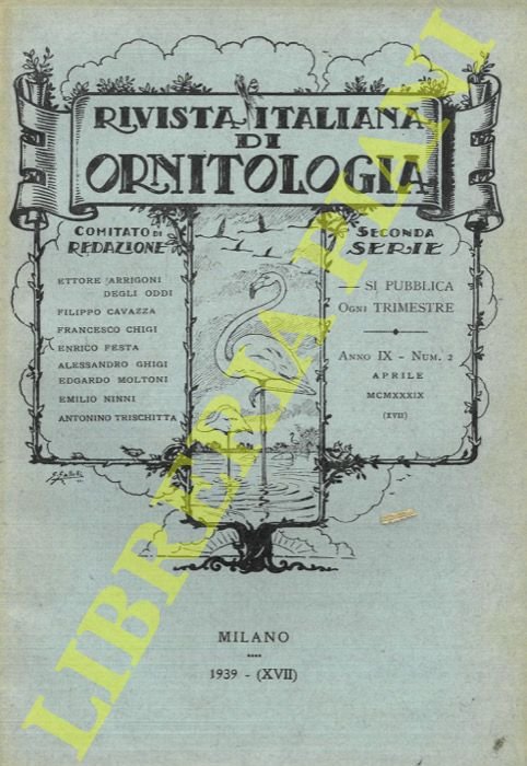 Rivista Italiana di Ornitologia. Seconda Serie. 1939