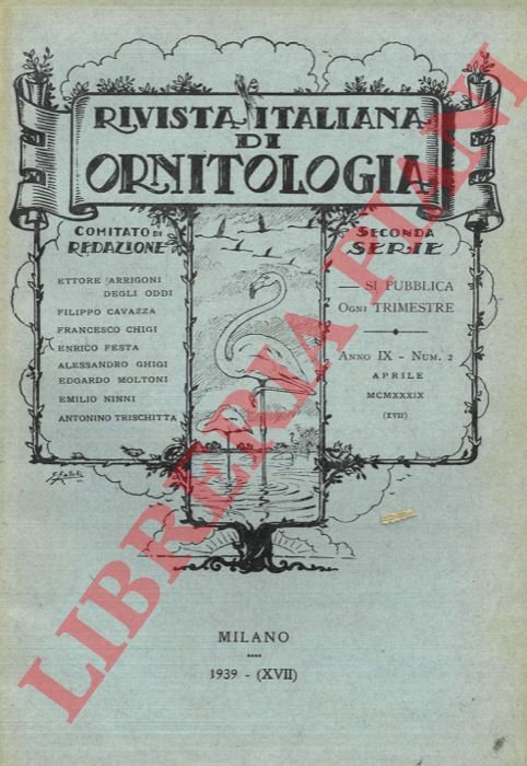 Rivista Italiana di Ornitologia. Seconda Serie. 1939