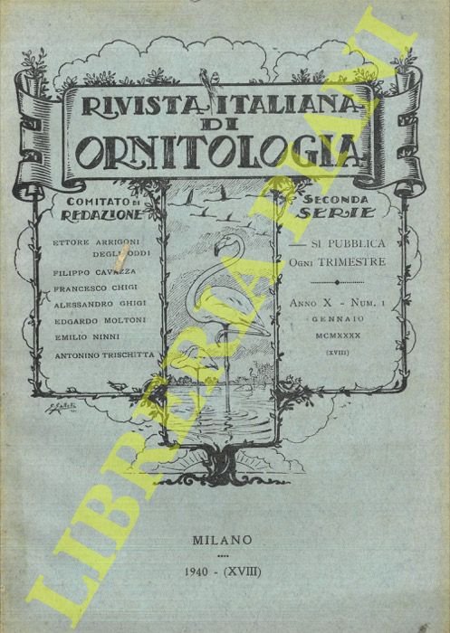 Rivista Italiana di Ornitologia. Seconda Serie. 1940