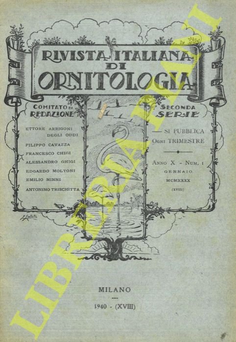 Rivista Italiana di Ornitologia. Seconda Serie. 1940