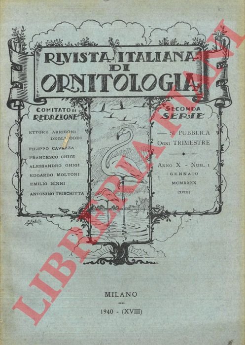 Rivista Italiana di Ornitologia. Seconda Serie. 1940