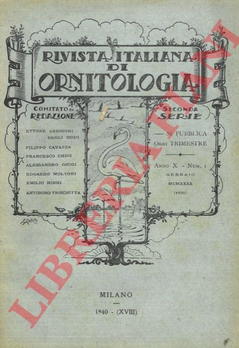 Rivista Italiana di Ornitologia. Seconda Serie. 1940