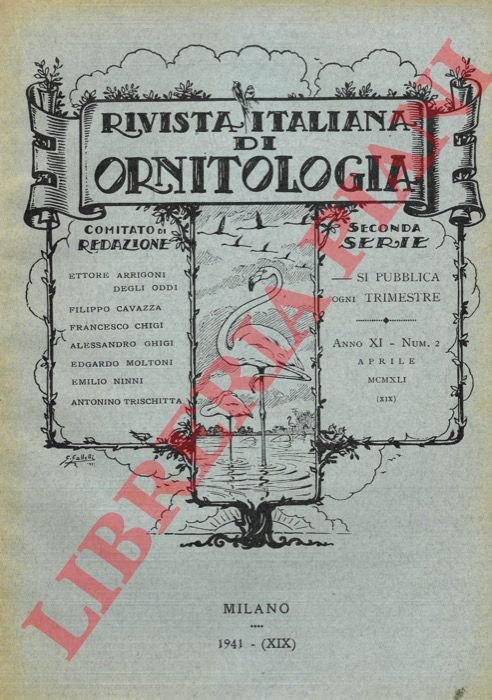 Rivista Italiana di Ornitologia. Seconda Serie. 1941