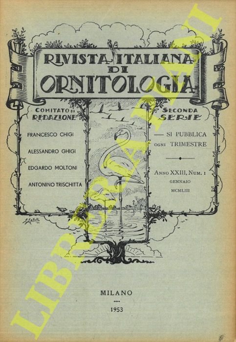 Rivista Italiana di Ornitologia. Seconda Serie. 1953