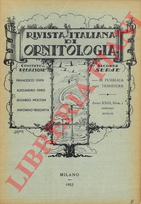Rivista Italiana di Ornitologia. Seconda Serie. 1953