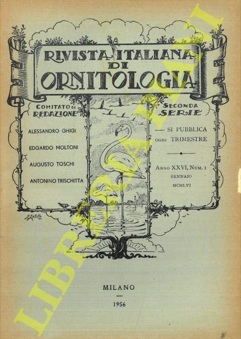 Rivista Italiana di Ornitologia. Seconda Serie. 1956