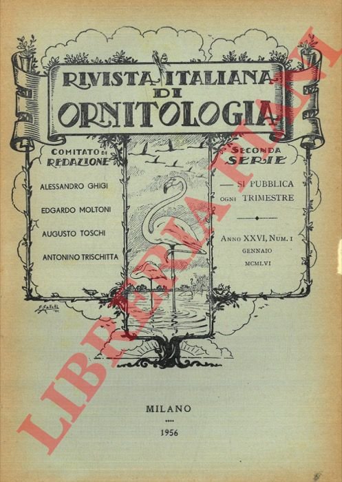 Rivista Italiana di Ornitologia. Seconda Serie. 1956