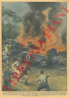 Rogo divampato sulla pista di Readville (Stati Uniti) durante una …