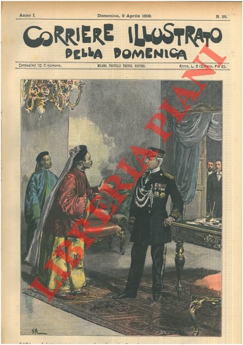 Roma. L'ambasciatore cinese Chin-Chen Lo-Feng-Luh, ricevuto dal Ministro Canevaro.