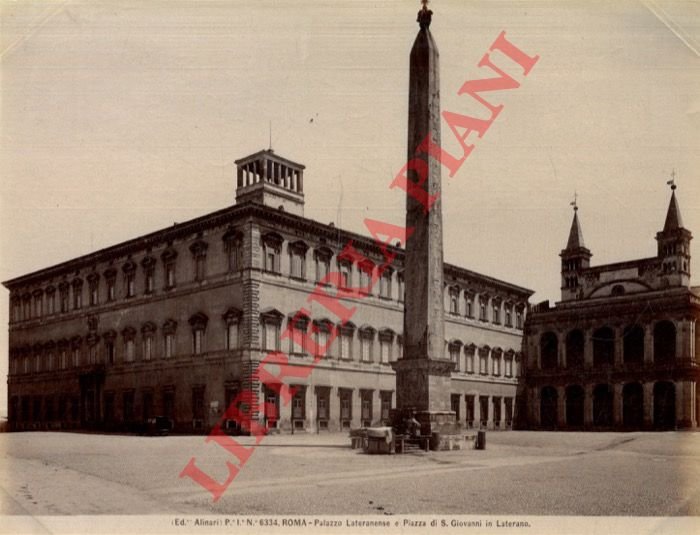 Roma. Palazzo Lateranense e Piazza di S.Giovanni al Laterano.