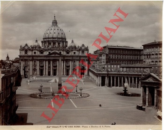 Roma. Piazza e Basilica di S. Pietro.