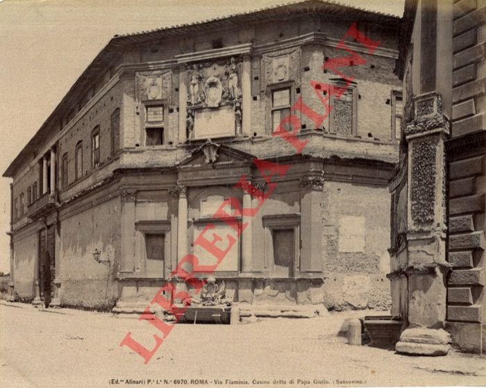 Roma. Via Flaminia. Casino detto di Papa Giulio (Sansovino).